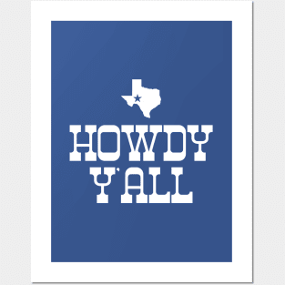 Howdy Yall Texas Cowboy #4 Posters and Art